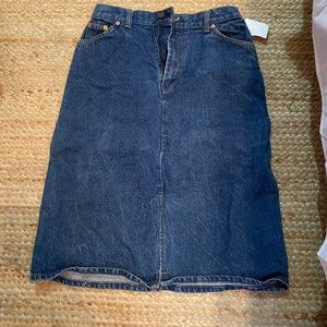 RARE vintage levi’s denim maxi skirt